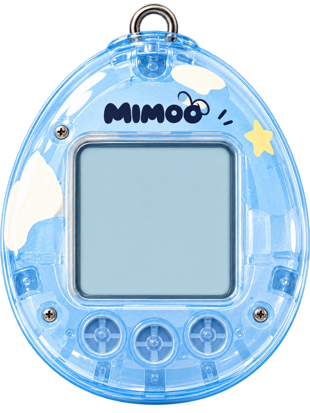 Translucent blue virtual pet toy